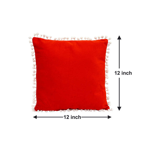 Red & White Christmas Cushion - Uncommongifts.in